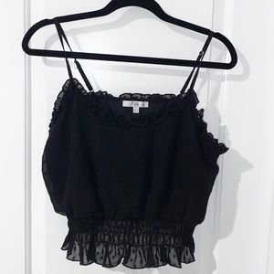 Pokadot cropped tank